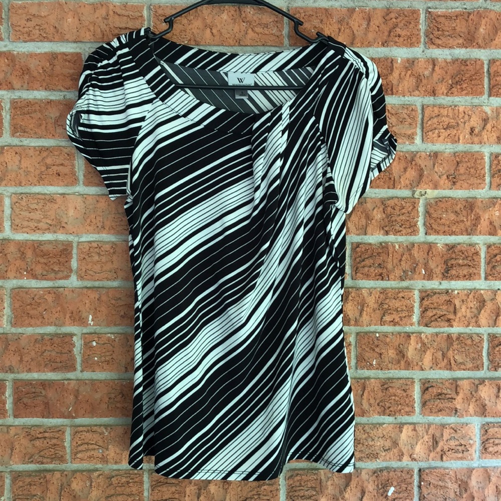 Worthington Black and White Top